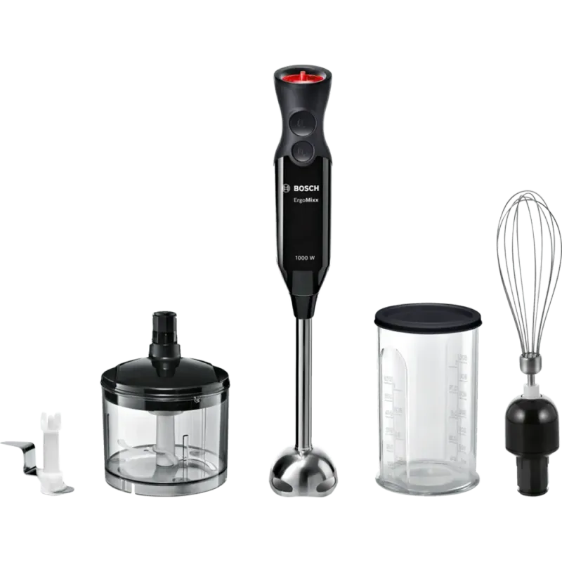 Mixer vertical BOSCH ErgoMixx MS61B6170, 0.6l, 1000W, 12 trepte viteza, negru