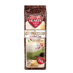 Cappuccino white Hearts, 1 kg