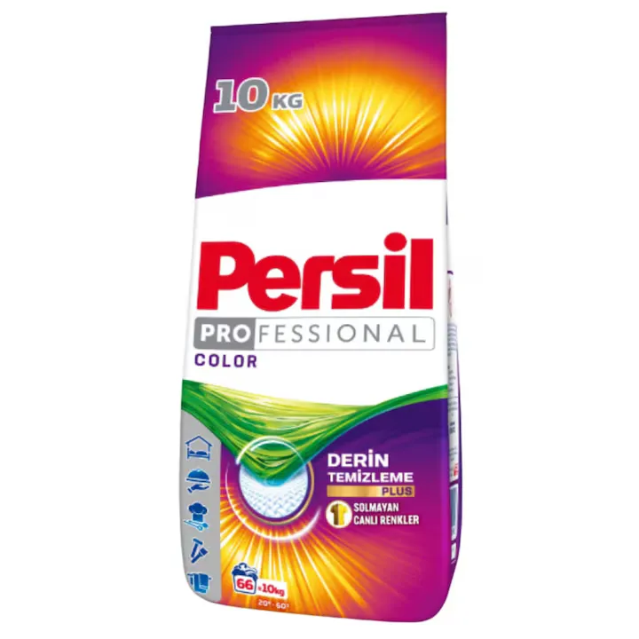 Detergent de rufe automat, Persil Professional Color, curatare in profunzime, igiena, prospetime, 10 kg, rufe colorate, 66 spalari