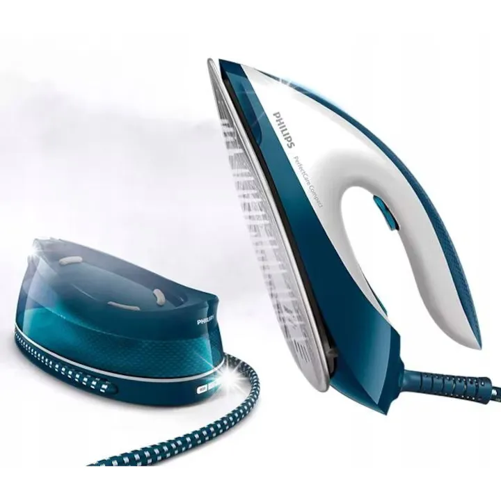Fier de calcat cu abur Philips PerfectCare Compact, 6,5 bar, 420 g abur, 1,5 l, compact