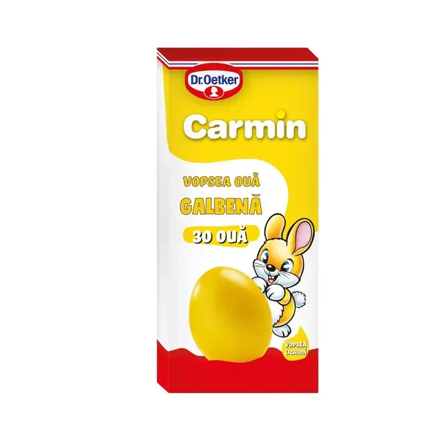 Vopsea lichida Dr. Oetker Carmin pentru 30 oua, galben