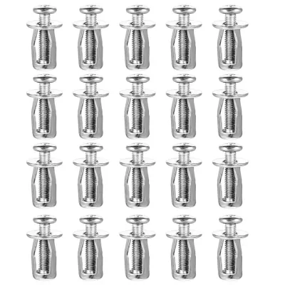 Set 20 dibluri si holsuruburi, Hggzeg, M6, Rezistenta la coroziune, prin insurubare, Usor de transportat si depozitat, Pentru caramida, beton, zidarie, gips-carton, zinc si plastic, Metal, 1-5mm, Argint