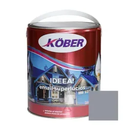 Vopsea alchidica pentru lemn / metal, Kober Ideea, interior / exterior, gri deschis, 4 L
