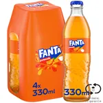 Bautura racoritoare carbogazoasa cu suc de portocale 4x330ml