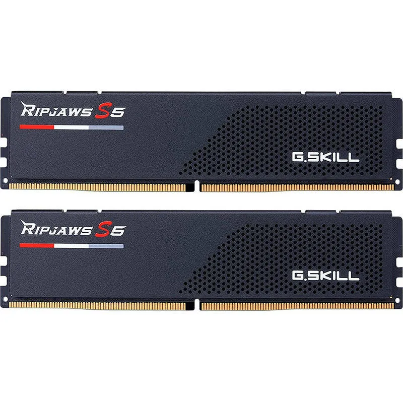 Memorie G.SKILL Ripjaws S5 Black 64GB (2x32GB) DDR5 5200MHz CL36 Dual Channel Kit