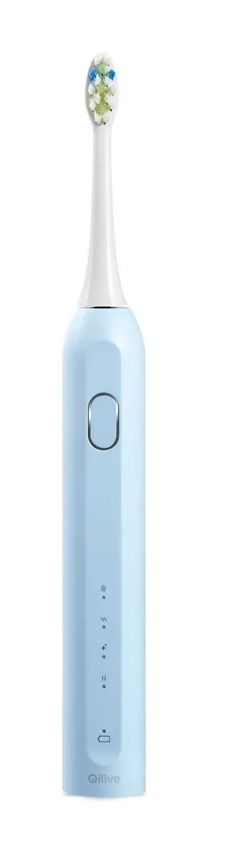 Periuta de dinti electrica sonica Qilive Q.5194, 40.000 vibratii/minut, 4 moduri de curatare, timer, albastru