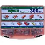 SET conectori de imbinare WAGO pentru toate tipurile de conductori, Max. 4 mm² WAGO 221 WAGO 2273 300 BUC