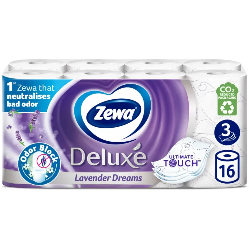 Hartie igienica Zewa Deluxe Lavender Dreams 16 role, 3 straturi