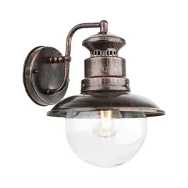 Aplica exterior Scott 9045, 1 x E27, negru cu patina cupru, clasic