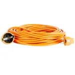 Prelungitor Bachmann, cu fisa si priza tip Schuko, dublu contact lateral de protectie, cablu H05VV-F 3G1mm², 2000W, 10A, IP20, 30m, Orange