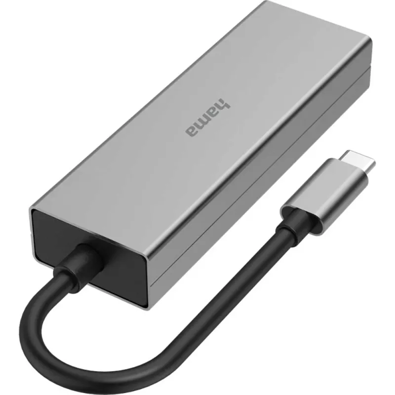 Hub USB HAMA 200136, USB-C, USB-A, gri