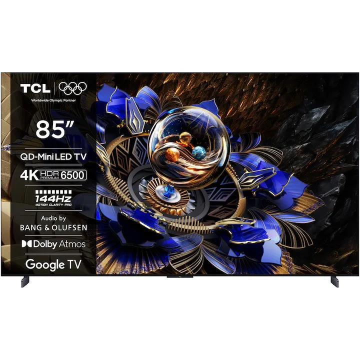 TCL QD-MiniLed 85X11K, 214 cm, Smart Google TV, 4K Ultra HD, 100Hz, Clasa G (Model 2025)