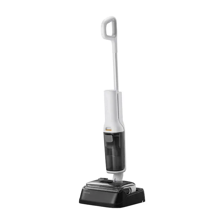 Aspirator vertical Roborock F25 RT, 20.000 Pa, 40 min autonomie, functie de spalare, set cu accesorii, alb-negru