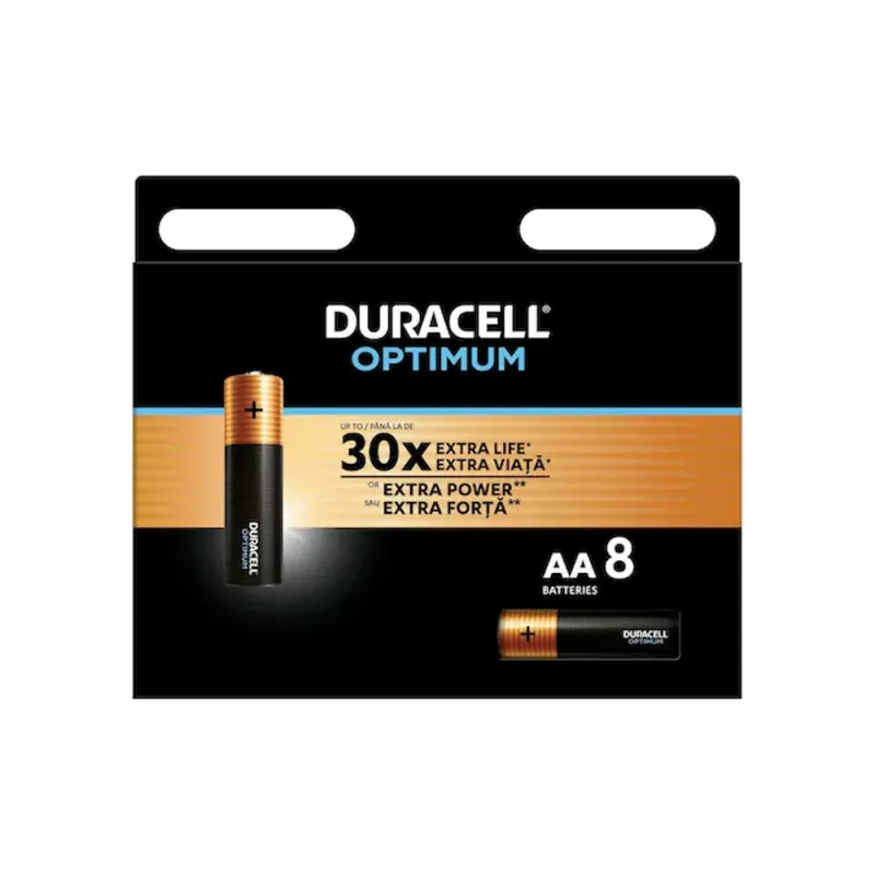 Baterii Duracell Optimum, AA, 8 buc