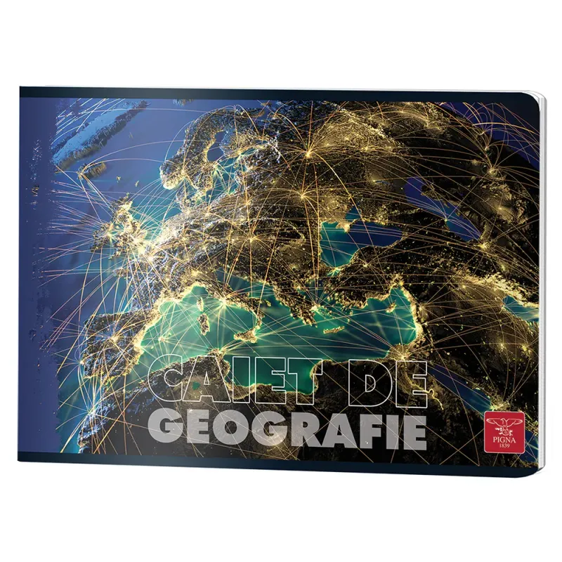 Caiet Pigna 17 x 24 cm, 24 file- geografie