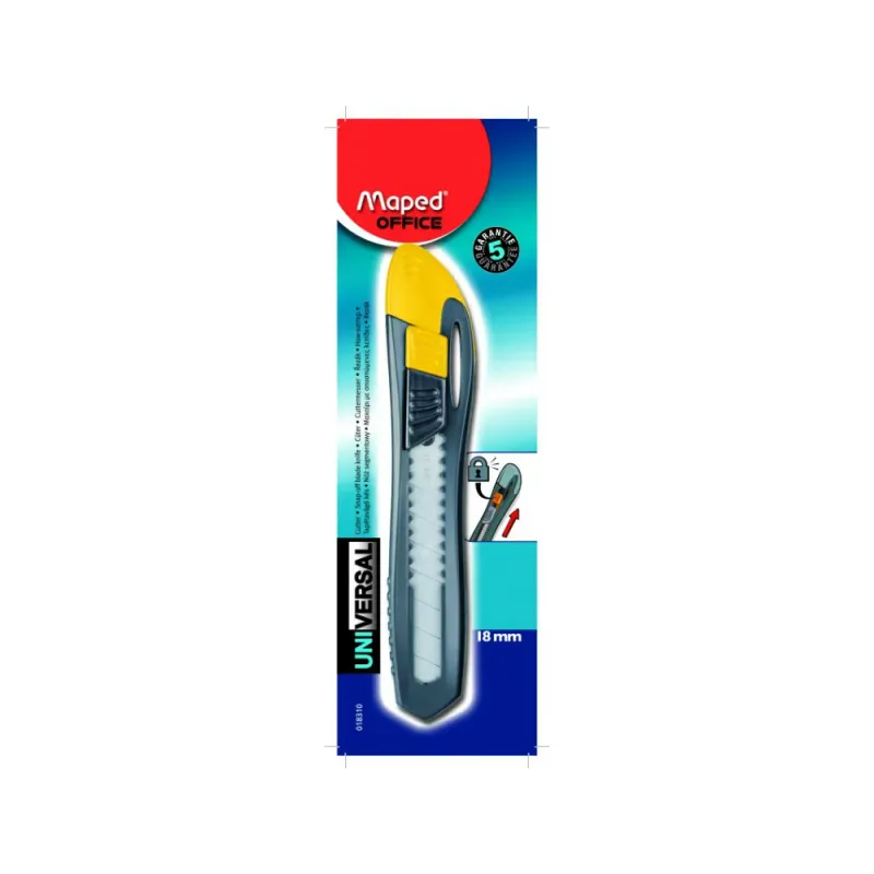 Cutter Maped Universal plastic 18 mm blister