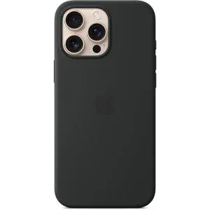 Husa telefon APPLE iPhone 16 Pro Max Silicone Case cu MagSafe - Black, MYYT3ZM/A