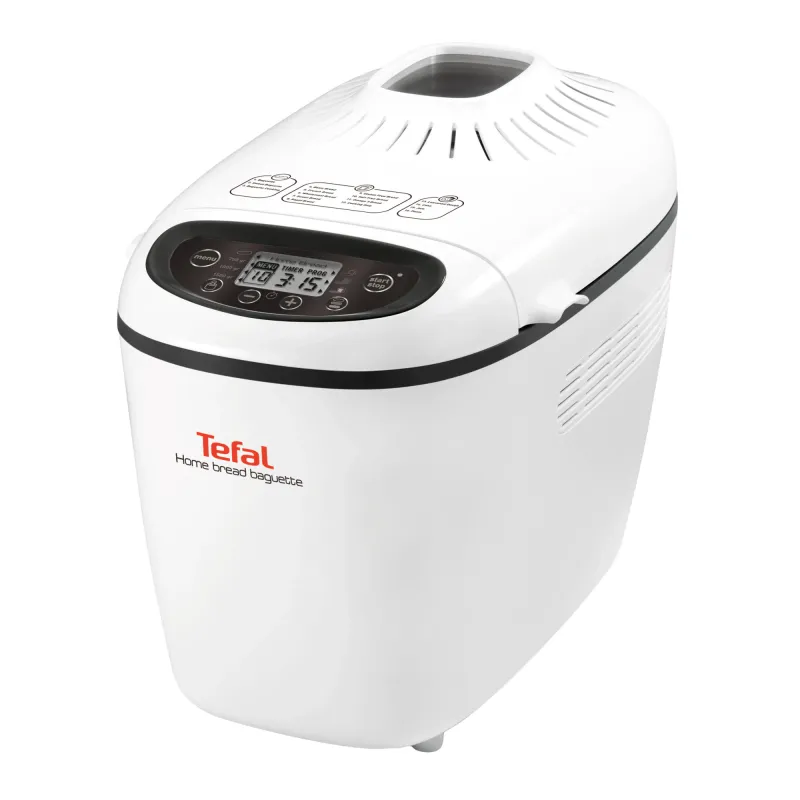 Masina de paine Tefal Home Bread Baguette PF610138, 1600W, 1500 g, 16 programe, alb