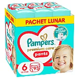 Scutece-chilotel Pampers Premium Care Pants XXL Box Marimea 6, 15 kg+, 93 buc