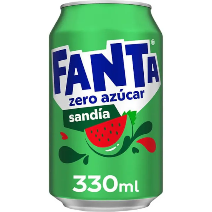 Fanta Sandia Zero Zahar, pepene rosu, 0, 33L