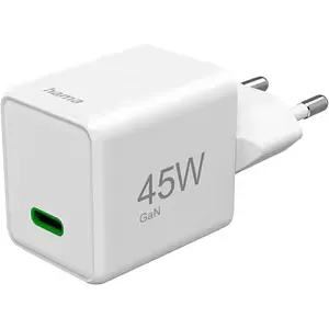 Incarcator retea HAMA 201983, 1x USB-C Power Delivery (PD) 45W, alb