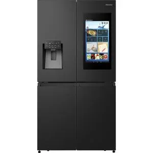Side by Side HISENSE RQ760N4IFE, Total No Frost, 577 l, H 178.5 cm, Clasa E, Dozator apa, Wi-Fi, negru
