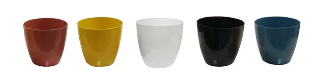 Ghiveci opac Garden Star, din plastic, diametru 18 cm