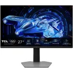 Monitor Gaming QD-Mini LED TCL 27G64, 27", QHD (2560x1440), 180Hz, 1ms GTG, AMD FreeSync™, G-Sync™ Compatible, HDR600, 2x HDMI, Display Port, Jack, Pivot, negru/gri