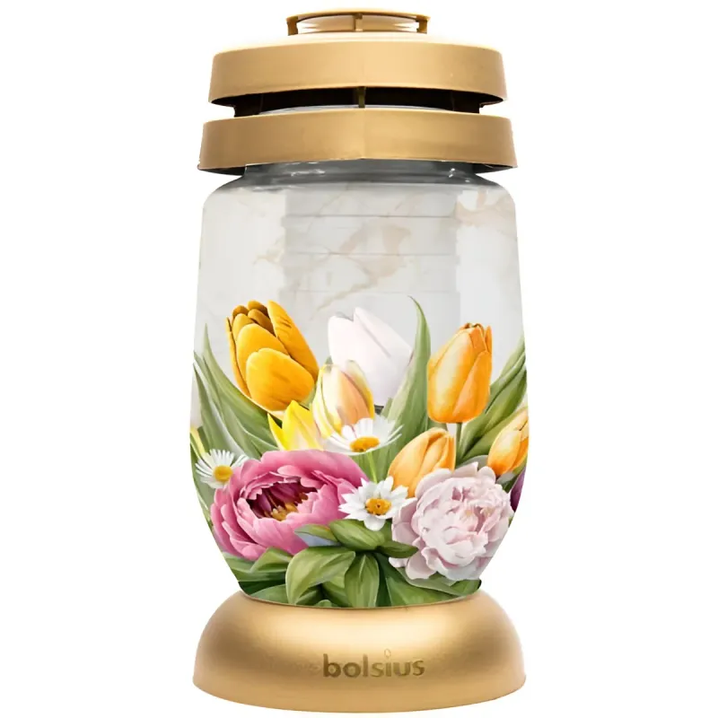 Candela Bolsius Floral, sticla, 36 ore