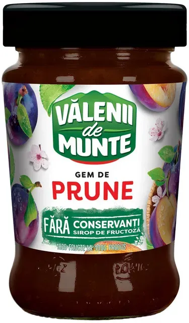 Gem de prune Valenii de Munte, 290 g Gem de prune Valenii de Munte, 290 g