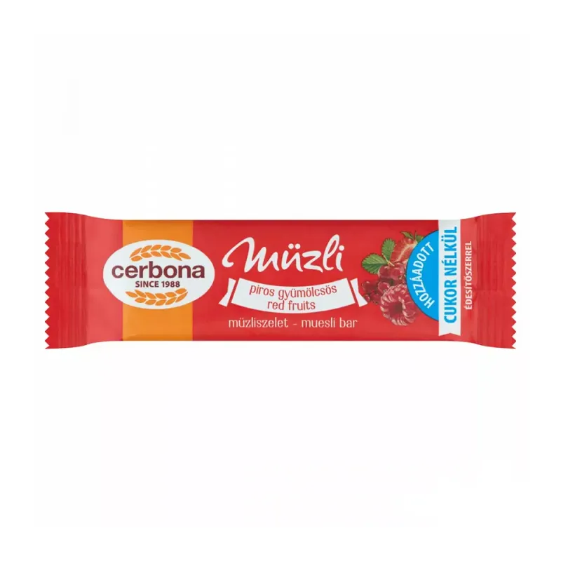 Baton de muesli Cerbona, fara zahar, 20 g