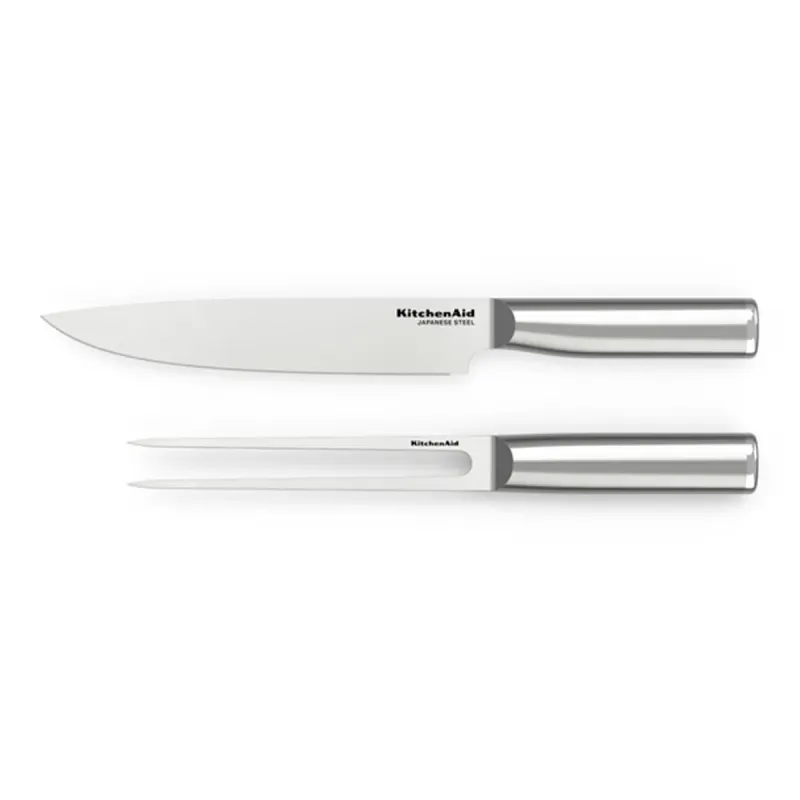 Set furculita si cutit pentru friptura KitchenAid, 20 si 16 cm Set furculita si cutit pentru friptura KitchenAid, 20 si 16 cm