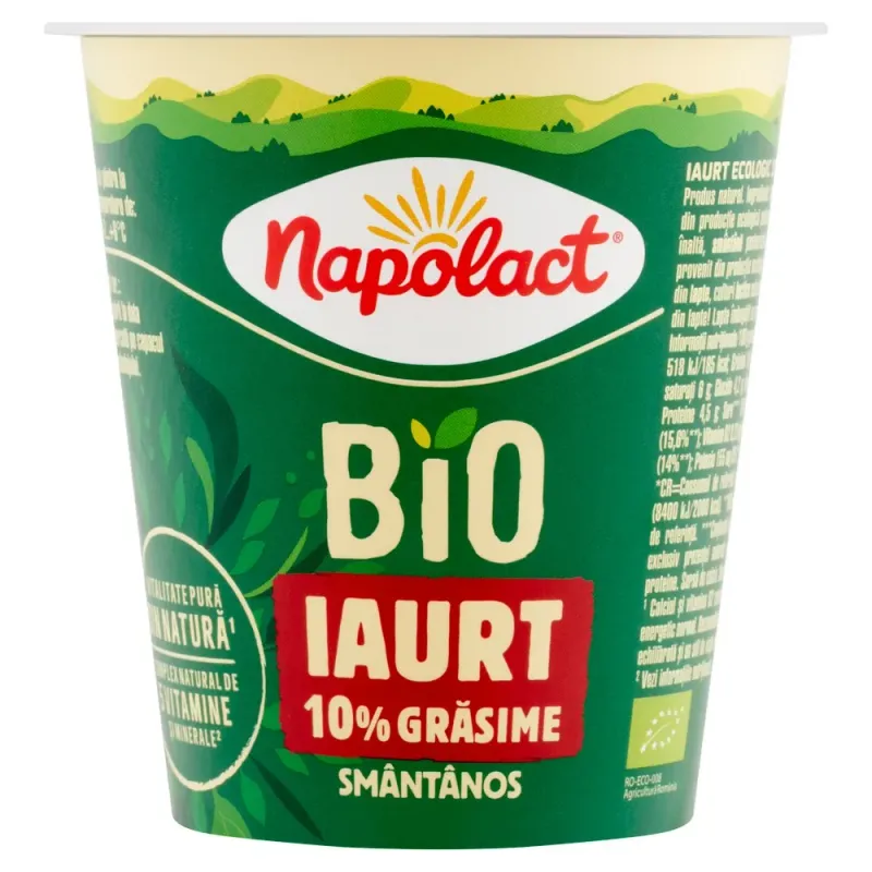 Iaurt smantanos BIO Napolact, 140 g