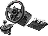 Volan cu pedale Tracer SlimRacer 6 in 1, Negru