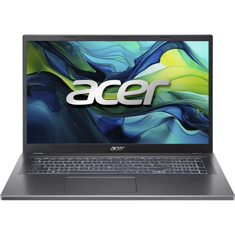 Laptop ACER Aspire 17 A17-51M-970K, Intel Core i9-13900H pana la 5.4GHz, 17.3" Full HD, 32GB, SSD 1TB, Intel Iris Xe Graphics, Free DOS, Steel Gray