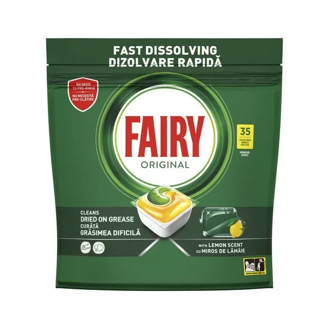 Detergent capsule pentru masina de spalat vase Fairy Original, 35 spalari