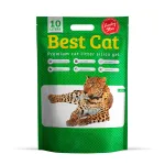 Asternut igienic pentru pisici Best Cat, Mar verde, Silicat, 10l