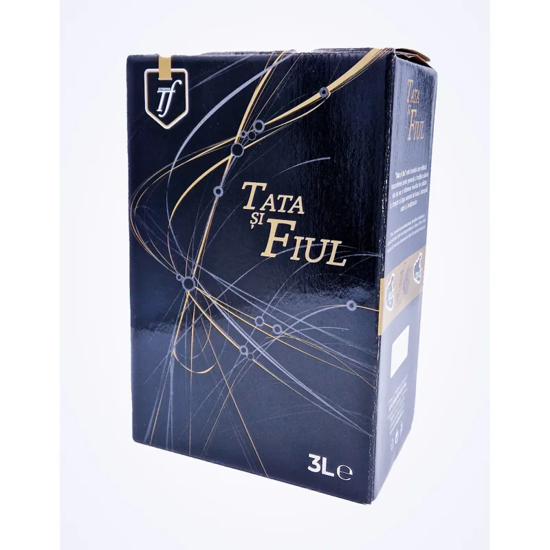 Vin rosu Tata si Fiul Cabernet Sauvignon & Merlot sec 3L bag in box