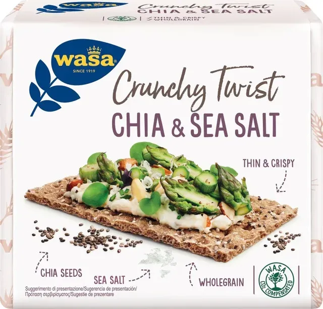 Paine prajita cu chia Wasa, 245 g