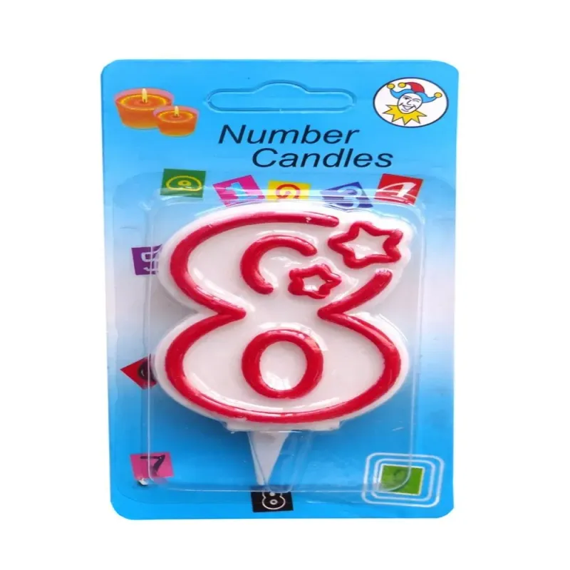 Lumanare aniversara cifra 8 Endless Party, 6.5cm