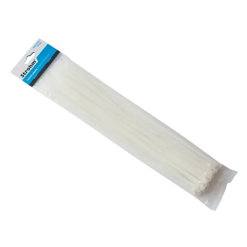 Colier din plastic Strohm cu dimensiunea de 450 x 4.8 mm 50 de bucati