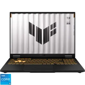 Laptop ASUS Gaming 16 TUF F16 FX608JHR, FHD+ 165Hz, Procesor Intel® Core™ i5 14450HX (20M Cache, up to 4.80 GHz), 16GB DDR5, 1TB SSD, GeForce RTX 5050 8GB, No OS, Jaeger Gray