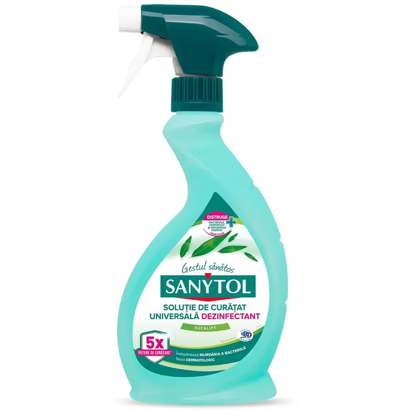 Solutie de curatat universala dezinfectant Sanytol Eucalipt, 500 ml
