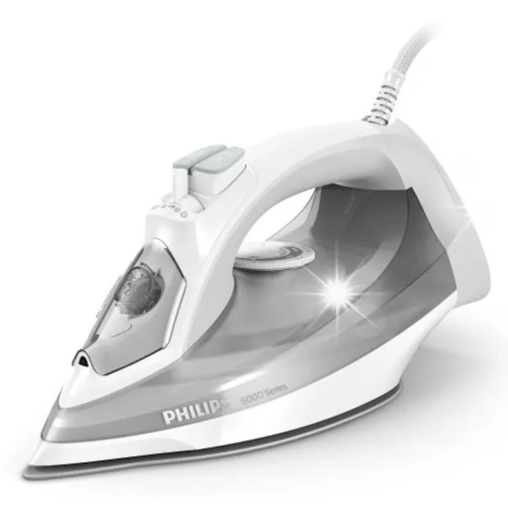 Fier de calcat cu abur Philips DST5010/10, 2400 W, ceramica, 320 ml, argintiu