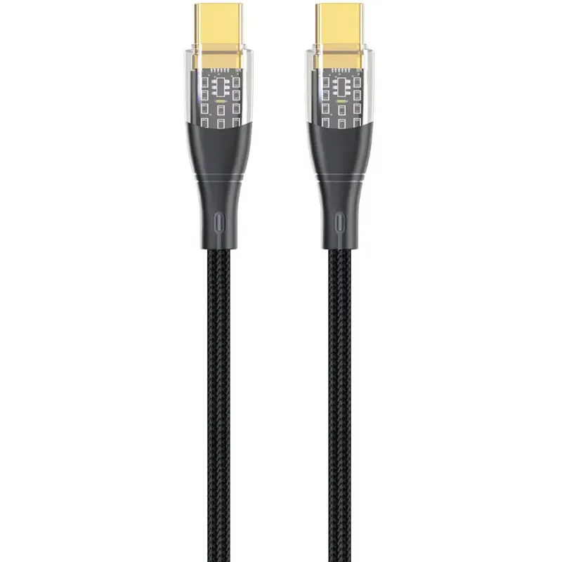 Cablu date Myria MY9099, USB-C - USB-C, 1m, negru