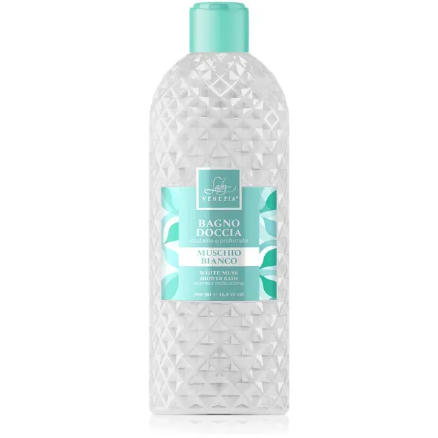 Gel de dus Lady Venezia Rainbow Mosc alb, 500 ml