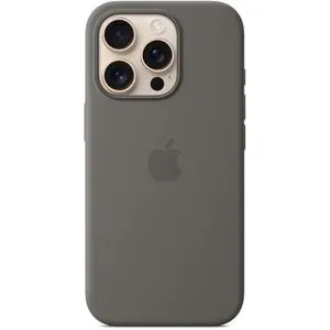 Husa telefon APPLE iPhone 16 Pro Silicone Case cu MagSafe - Stone Gray, MYYL3ZM/A