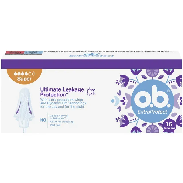 Tampoane OB Extra Protect Super, 16 bucati