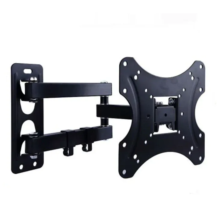 Suport TV de perete reglabil Timeless Tools, 14-42 inch, VESA, Greutate maxima suportata 50 kg, Negru