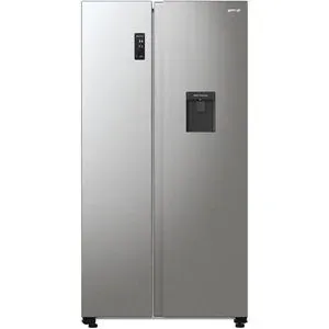Side by Side GORENJE NRR9185EAXLWD, No Frost Plus, 547 l, H 178.6 cm, Clasa E, Dozator apa, inox